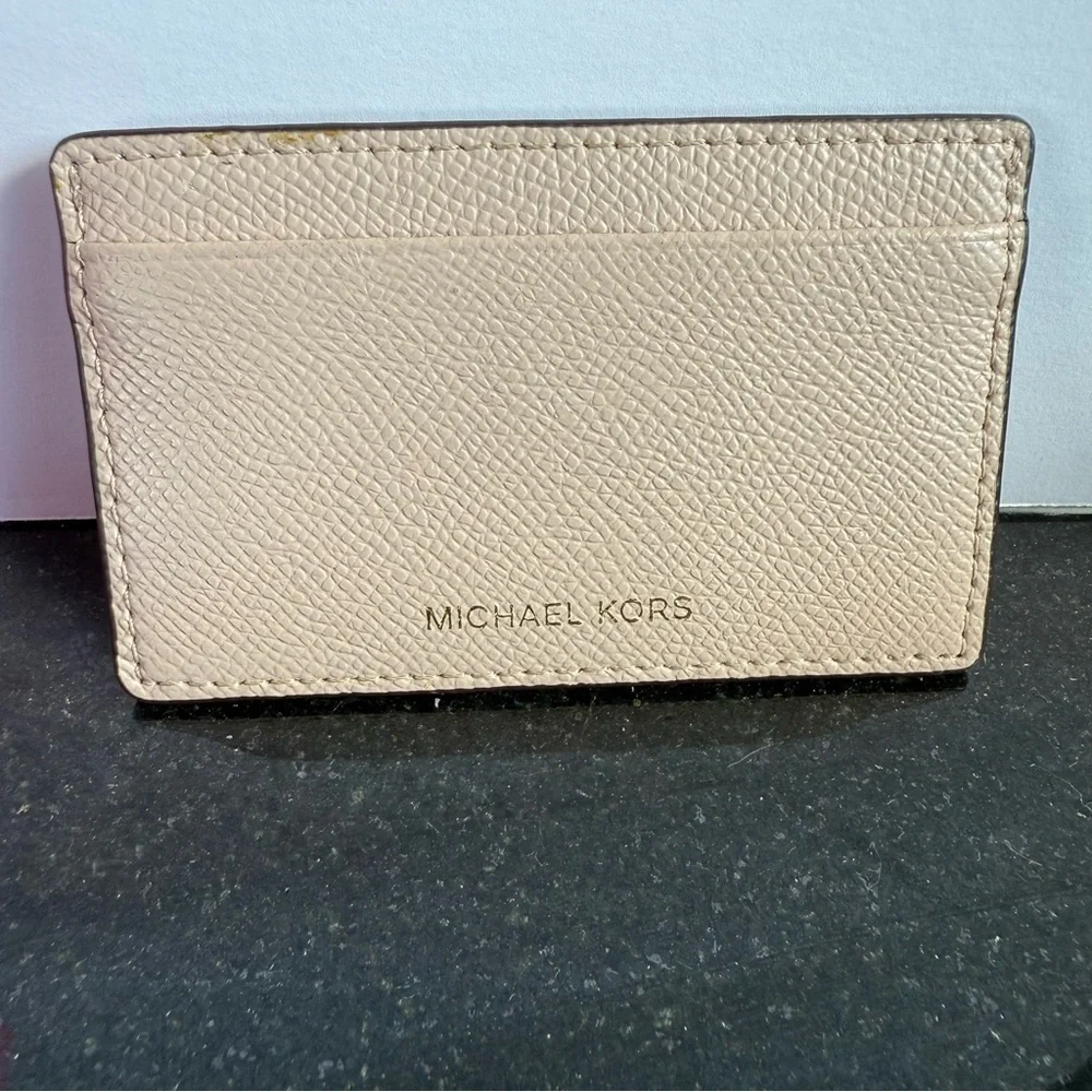 Michael Kors Jet Set Charm Small ID Cream Card Holder